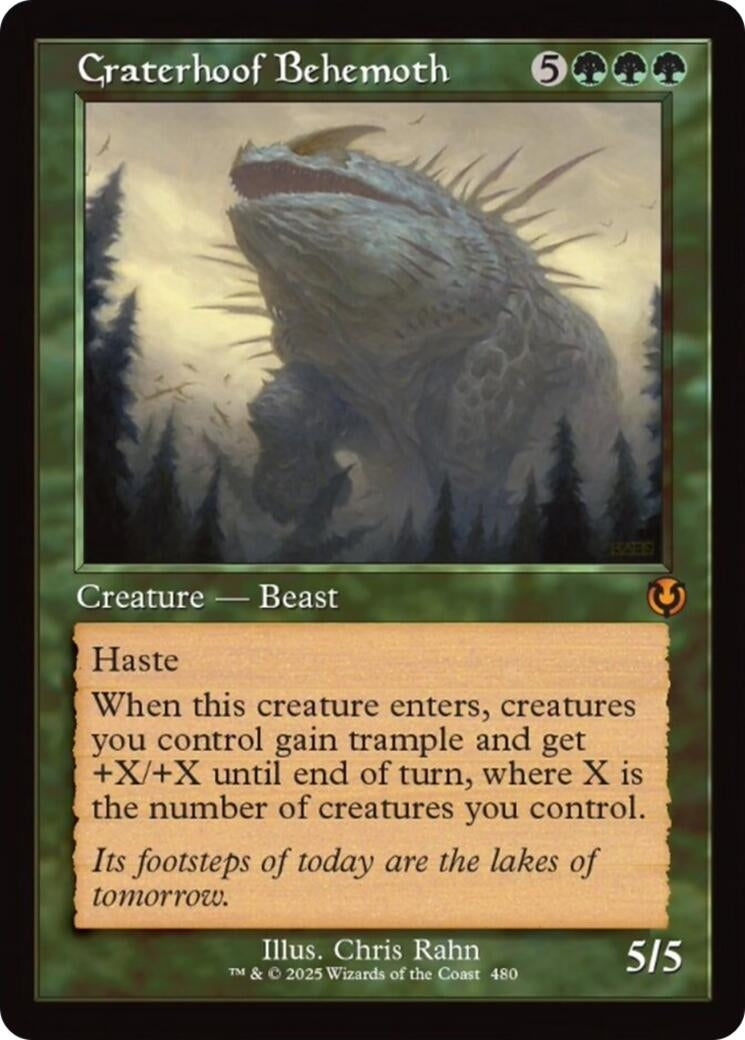 Craterhoof Behemoth (Retro Frame) (480) (INR)