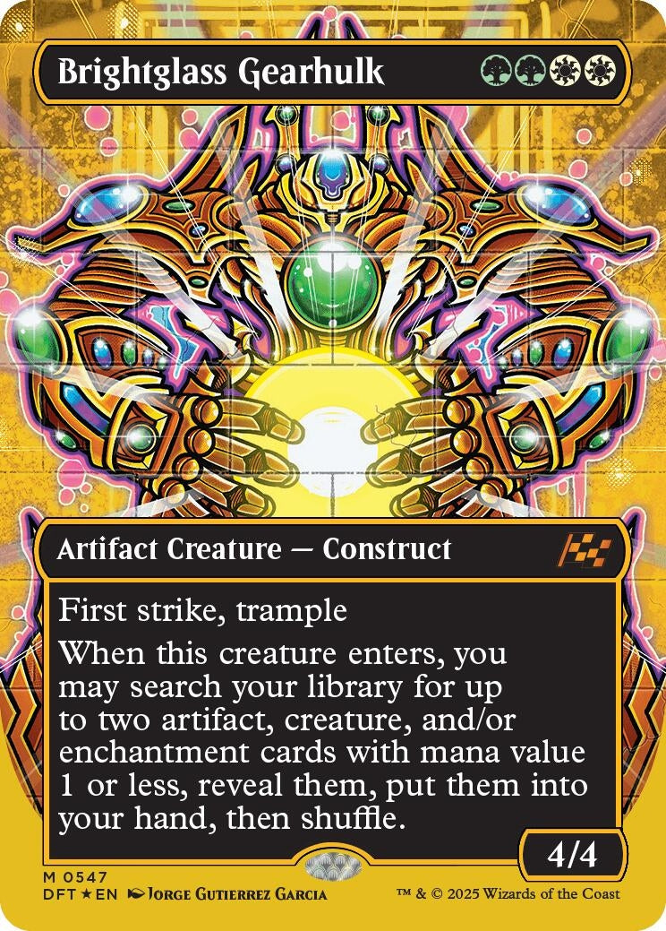 Brightglass Gearhulk (Borderless) (First-Place Foil) (547) (DFT)