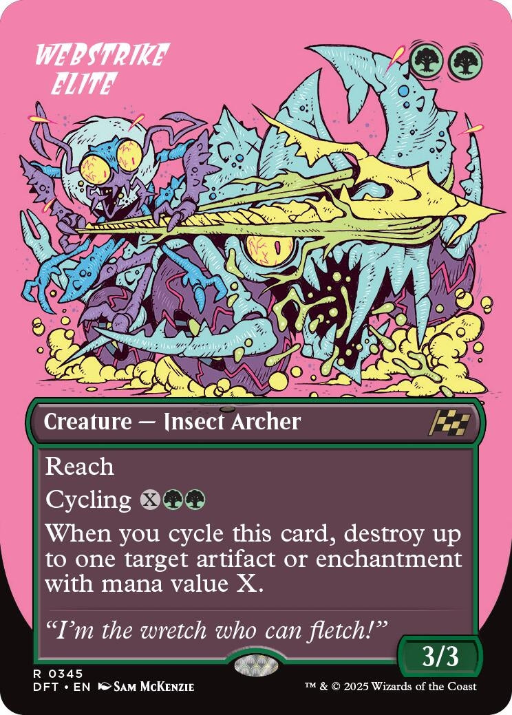Image for Webstrike Elite (Borderless) (345) - Magic: The Gathering