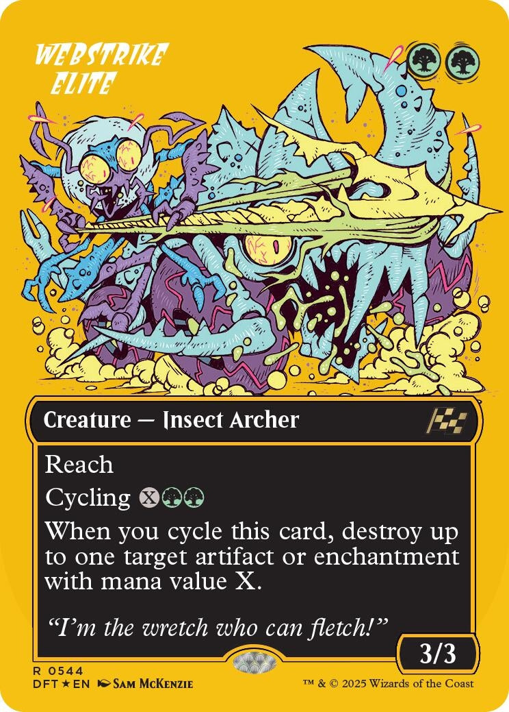 Image for Webstrike Elite (Borderless) (First-Place Foil) (544) - Magic: The Gathering
