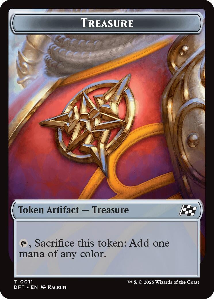 Image for Treasure // Pilot Double-Sided Token (11 // 1) - Magic: The Gathering