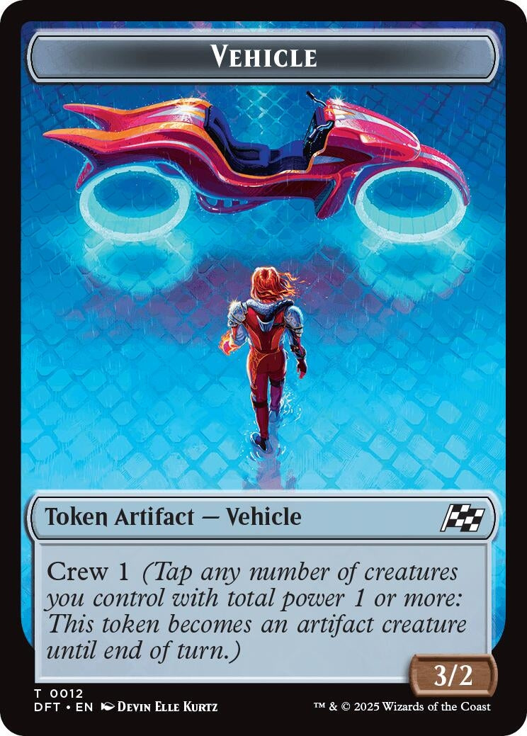 Image for Vehicle // Pilot Double-Sided Token (12 // 1) - Magic: The Gathering