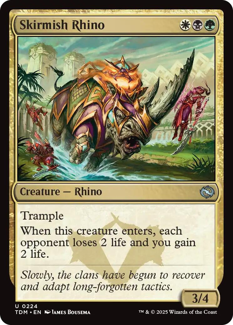 Image for Skirmish Rhino (224) (TDM) - Magic: The Gathering