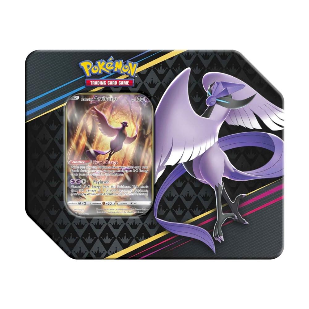 Crown Zenith Galarian Articuno Tin