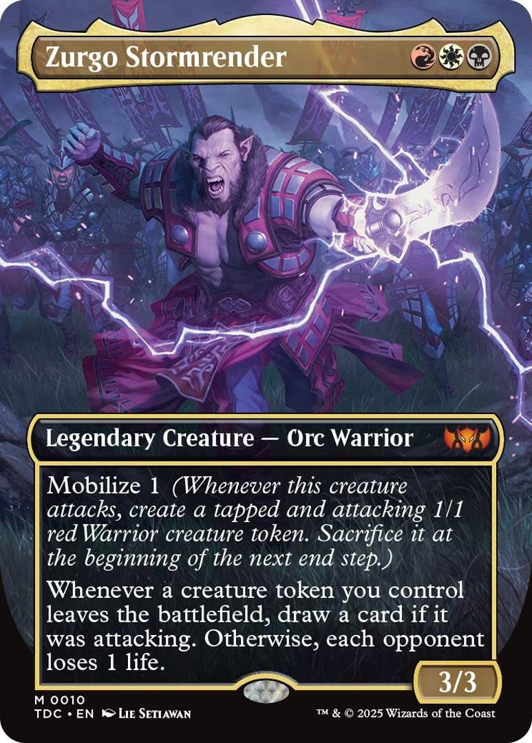 Image for Zurgo Stormrender (Borderless) (10) (TDC) - Magic: The Gathering