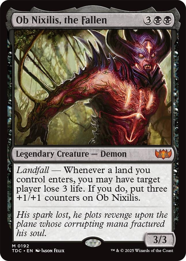 Image for Ob Nixilis, the Fallen (192) (TDC) - Magic: The Gathering