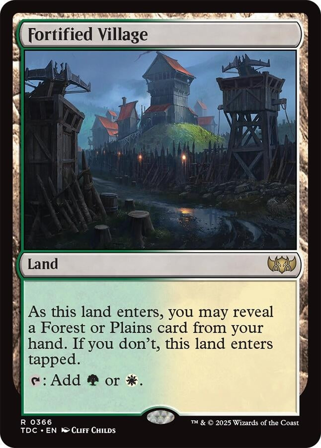 Image for Fortified Village (366) (TDC) - Magic: The Gathering
