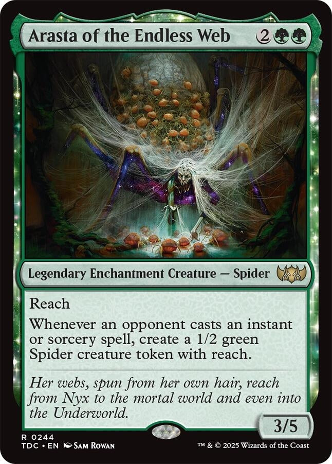 Image for Arasta of the Endless Web (244) (TDC) - Magic: The Gathering