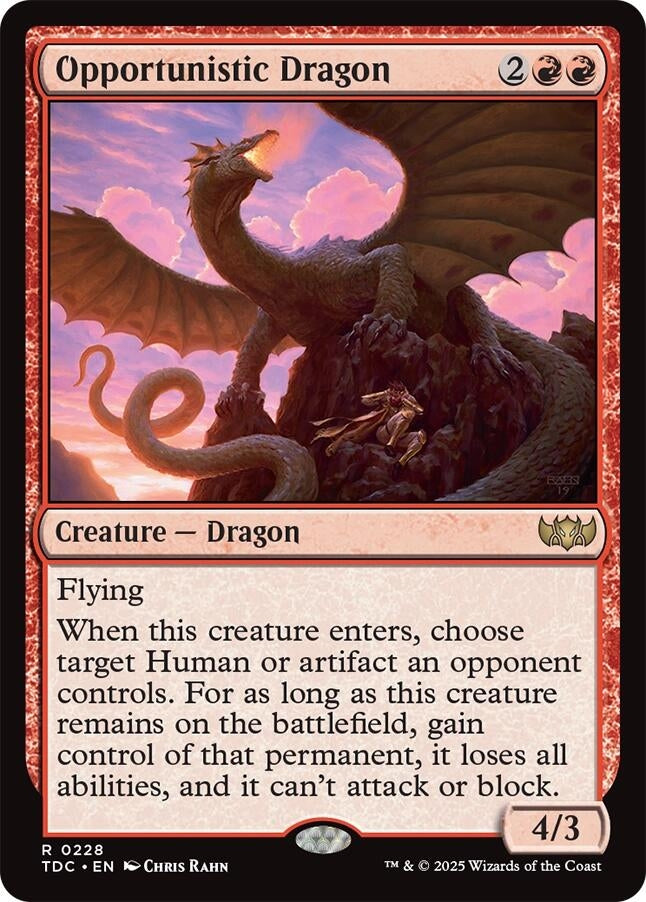 Image for Opportunistic Dragon (228) (TDC) - Magic: The Gathering