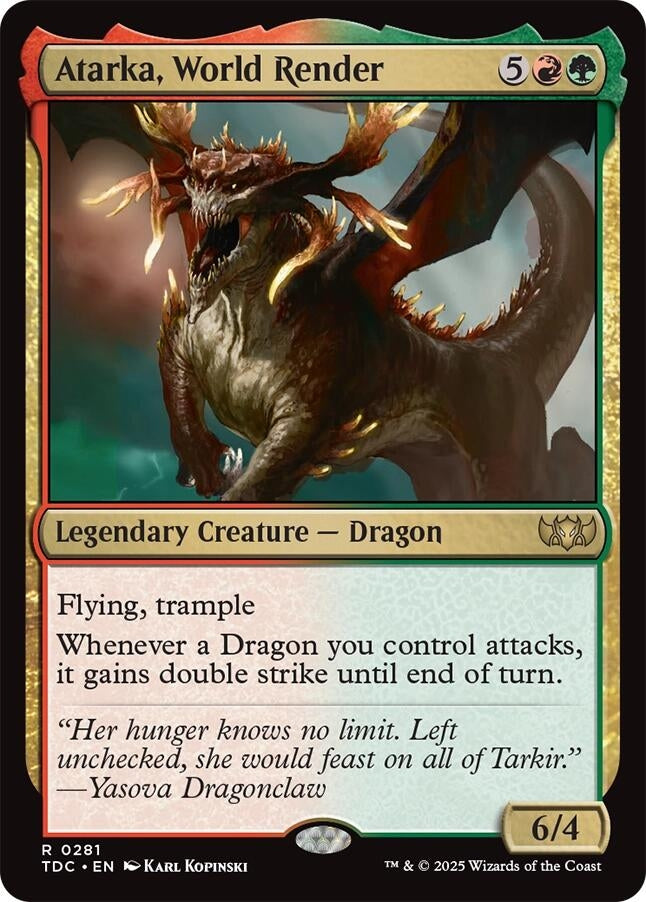 Image for Atarka, World Render (281) (TDC) - Magic: The Gathering