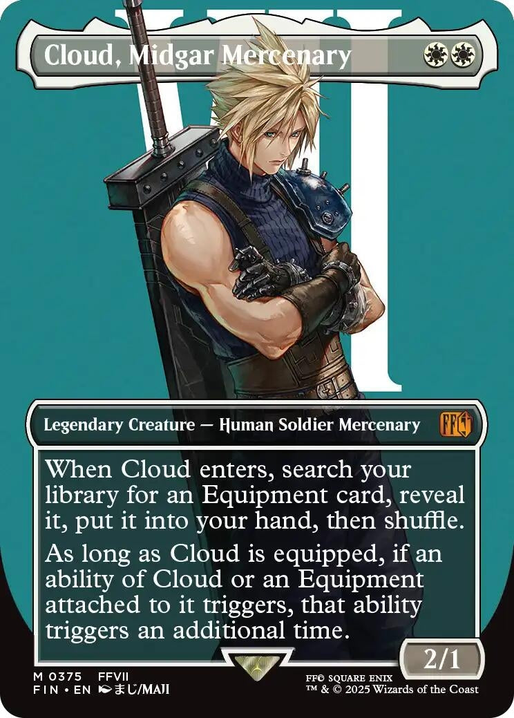 Cloud, Midgar Mercenary (Borderless) (375) (FIN)