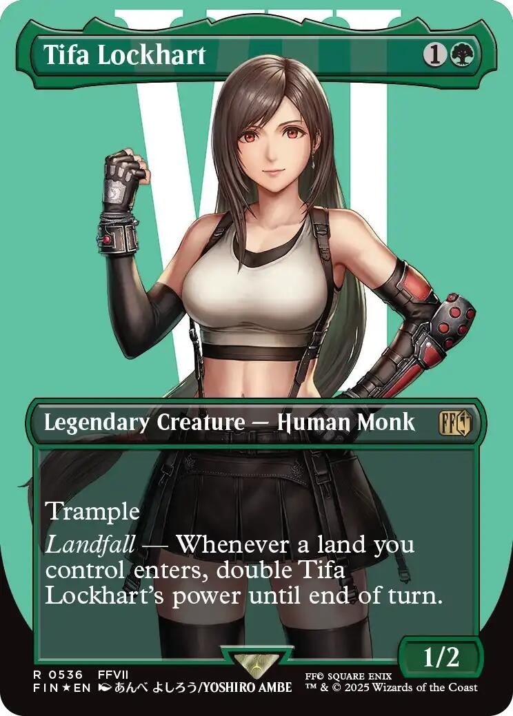 Tifa Lockhart (Borderless) (Surge Foil) (536) (FIN)