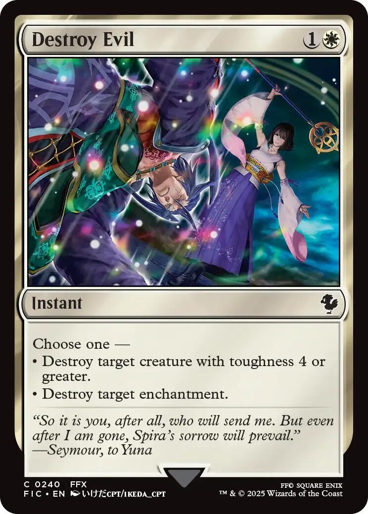 Image for Destroy Evil (240) (FIC) - Magic: The Gathering