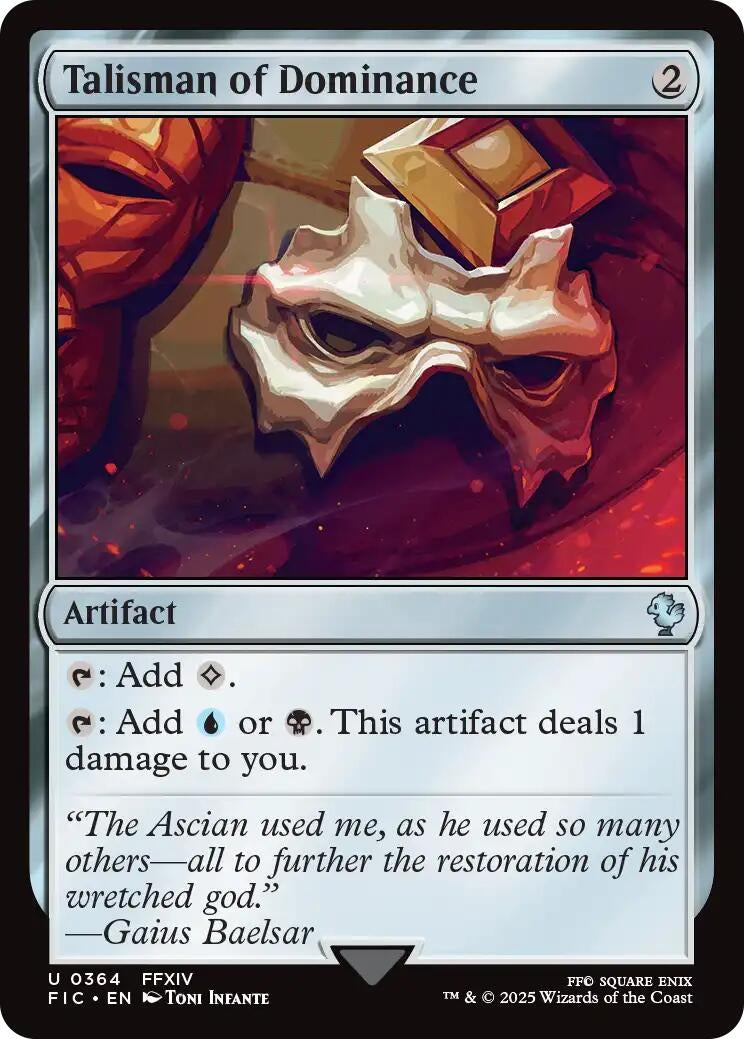Image for Talisman of Dominance (364) (FIC) - Magic: The Gathering