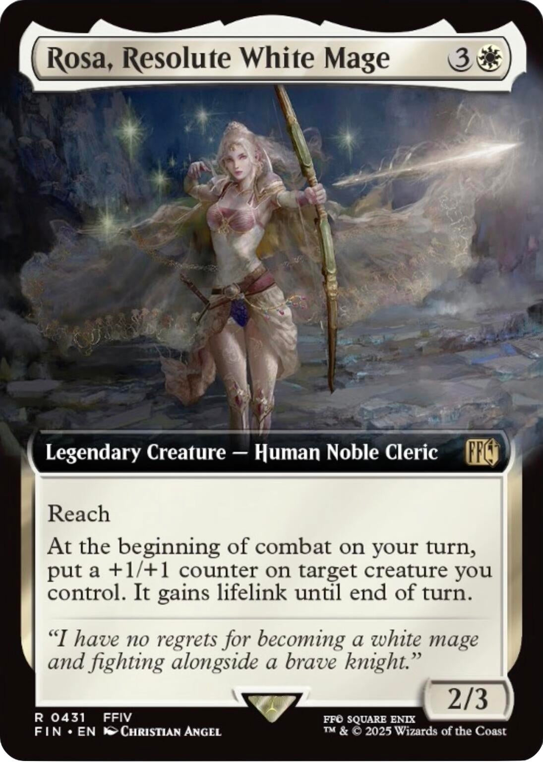 Rosa, Resolute White Mage (Extended Art) (431) (FIN)