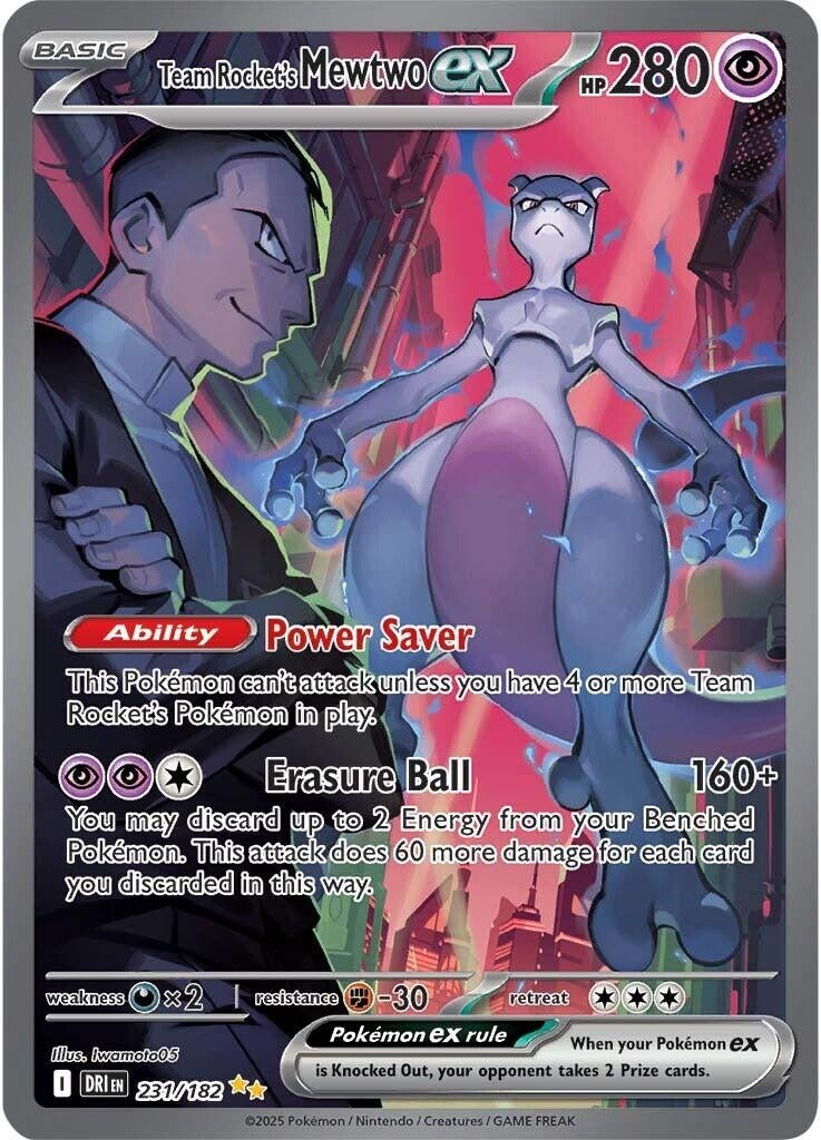 [美品]Team Rocket Mewtwo EX Team Rocket's Mewtwo ex (231/182) (DRI) – Magnolia Gaming