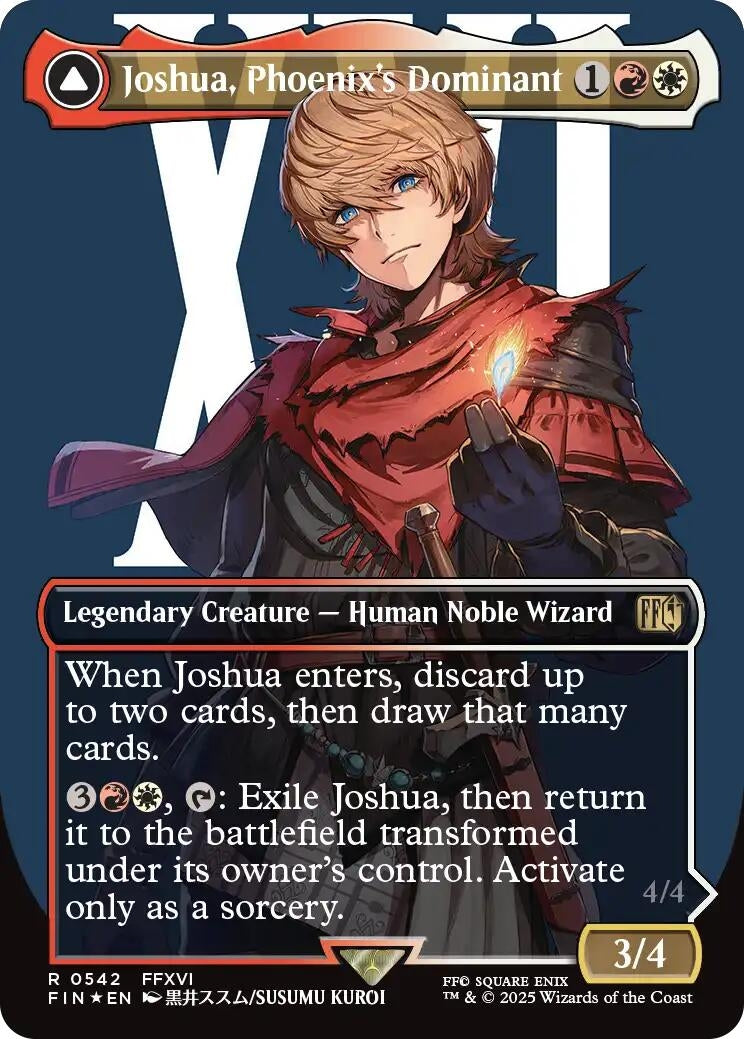Image for Joshua, Phoenix's Dominant (Borderless) (Surge Foil) (542) (FIN) - Magic: The Gathering