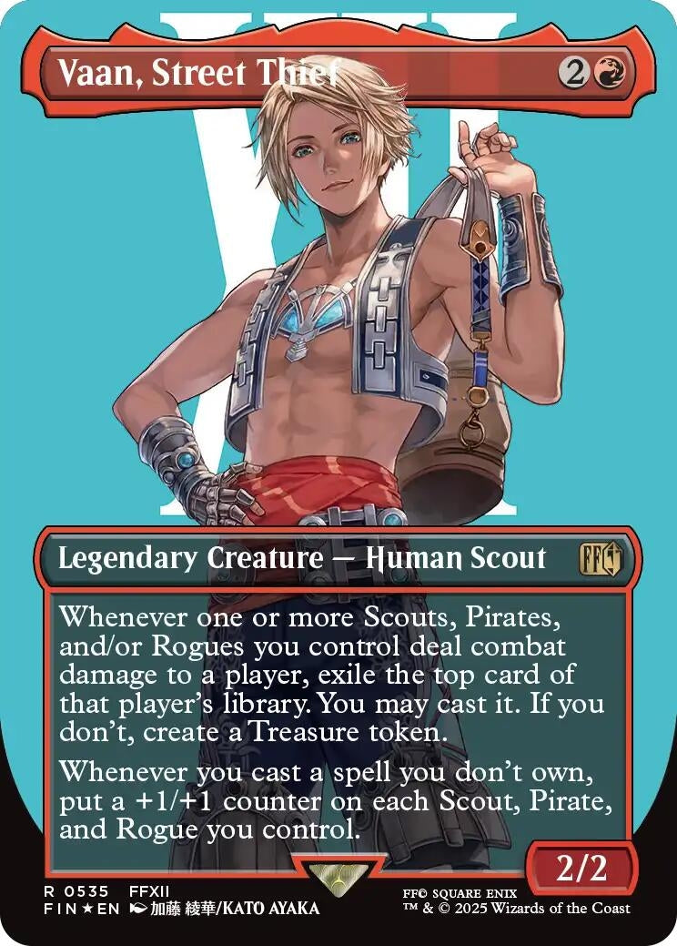 Vaan, Street Thief (Borderless) (Surge Foil) (535) (FIN)