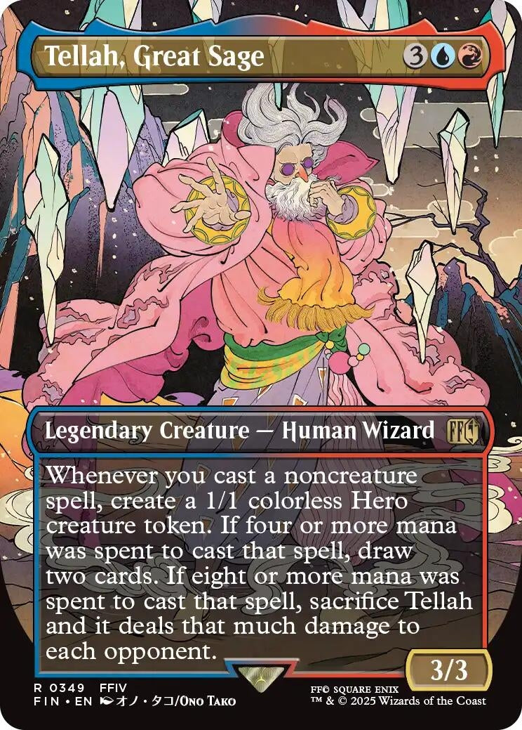 Image for Tellah, Great Sage (Borderless) (349) (FIN) - Magic: The Gathering