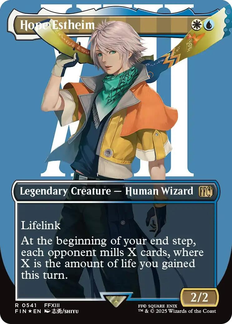 Image for Hope Estheim (Borderless) (Surge Foil) (541) (FIN) - Magic: The Gathering