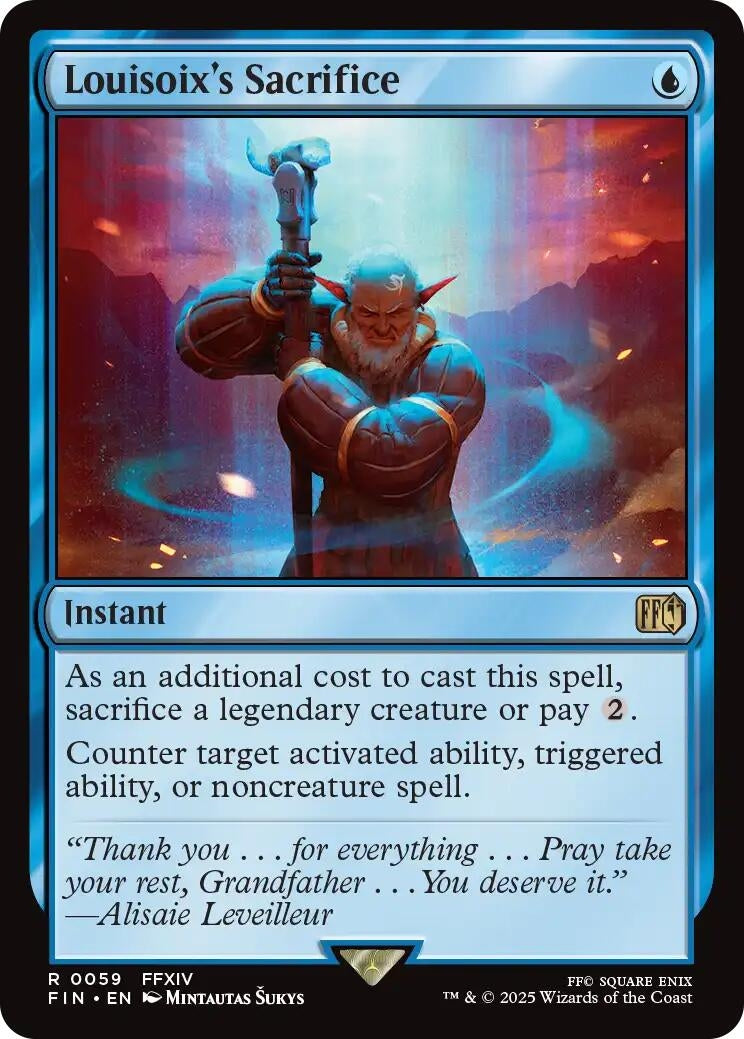 Image for Louisoix's Sacrifice (59) (FIN) - Magic: The Gathering