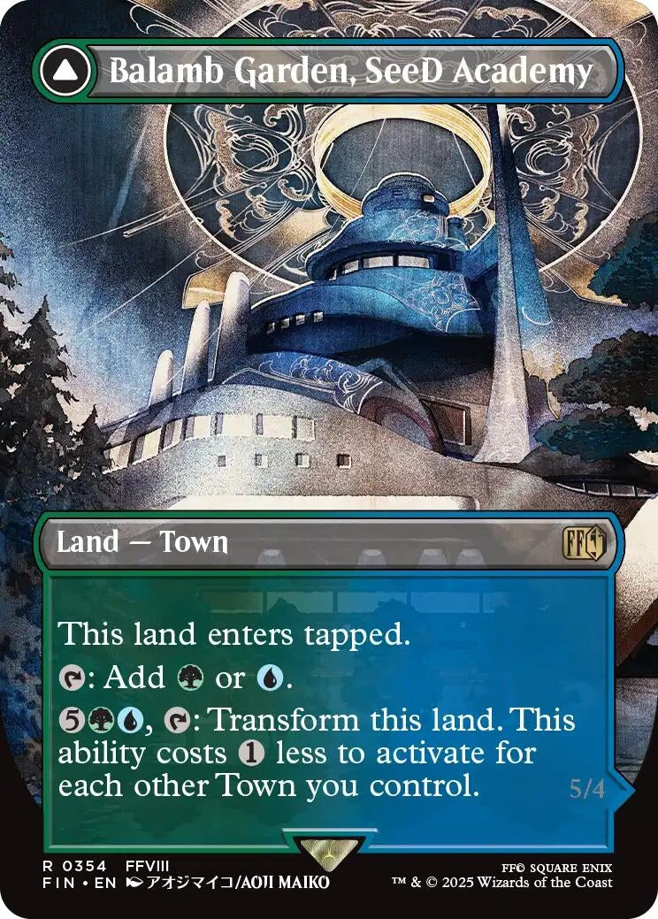 Image for Balamb Garden, SeeD Academy (Borderless) (354) (FIN) - Magic: The Gathering