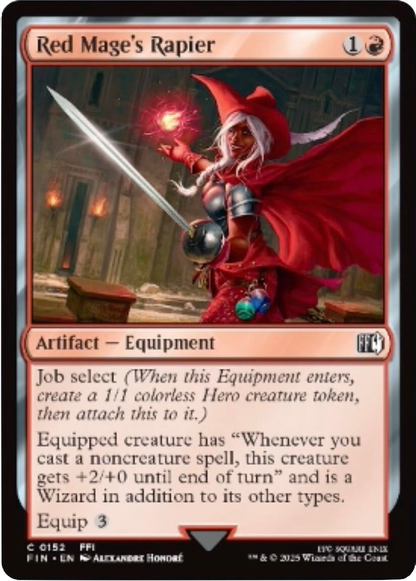 Image for Red Mage's Rapier (152) (FIN) - Magic: The Gathering