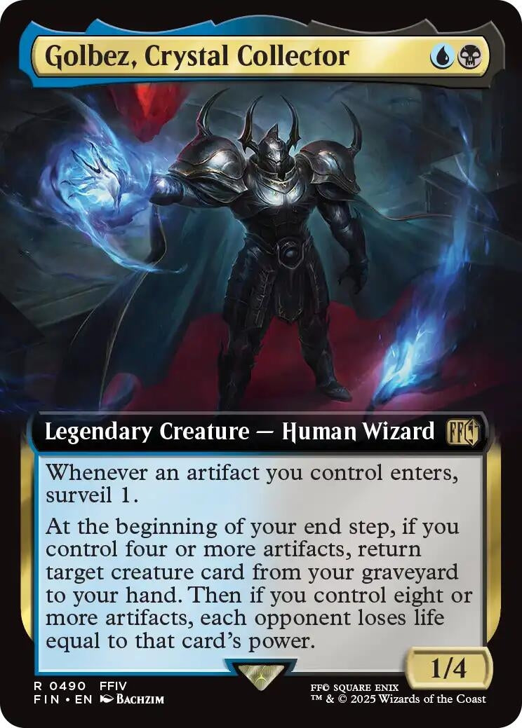 Image for Golbez, Crystal Collector (Extended Art) (490) (FIN) - Magic: The Gathering