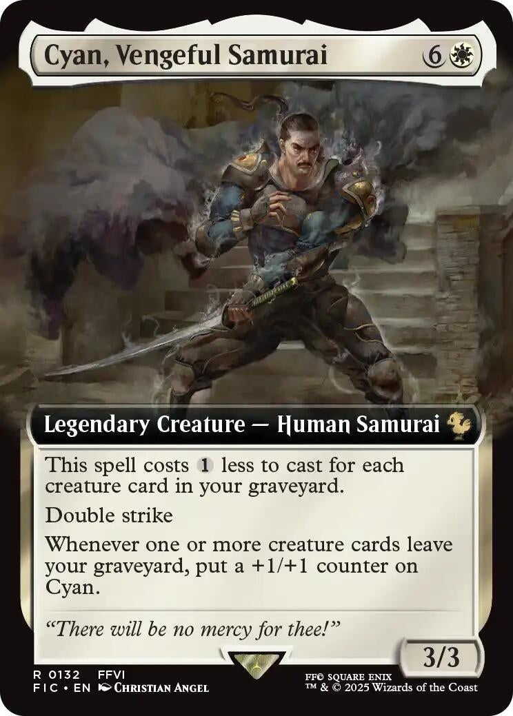 Cyan, Vengeful Samurai (Extended Art) (132) (FIC)