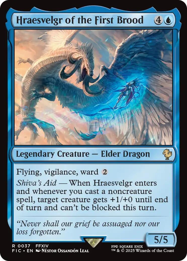 Image for Hraesvelgr of the First Brood (Surge Foil) (37) (FIC) - Magic: The Gathering