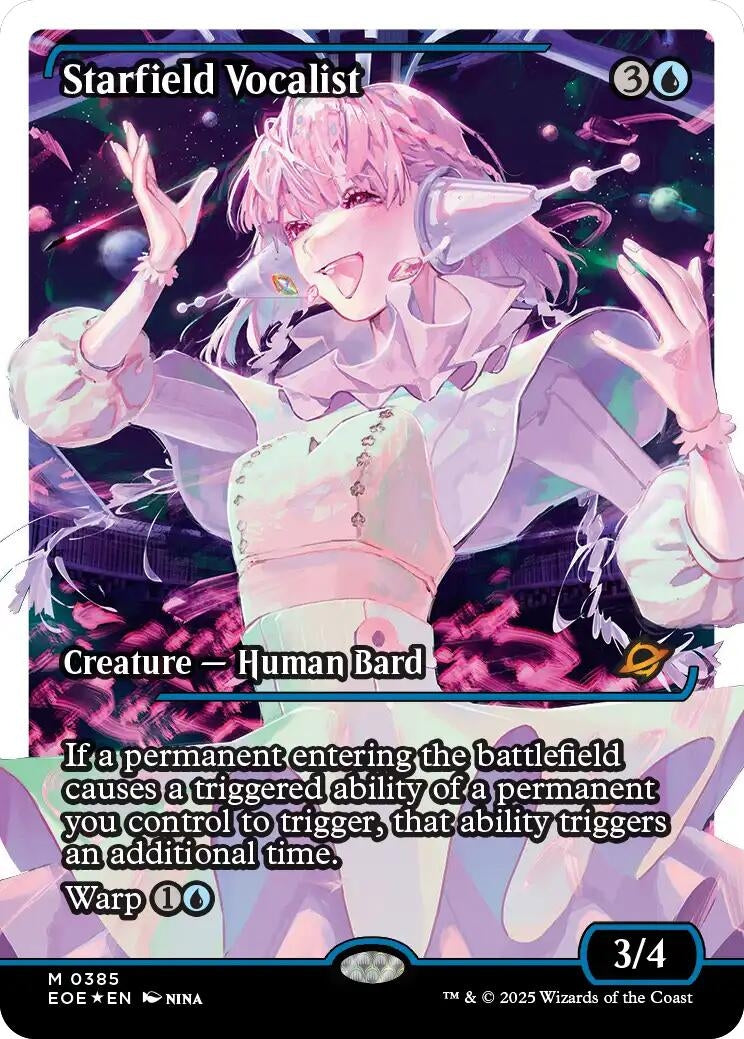 Starfield Vocalist (Showcase) (Fracture Foil) (385) (EOE)