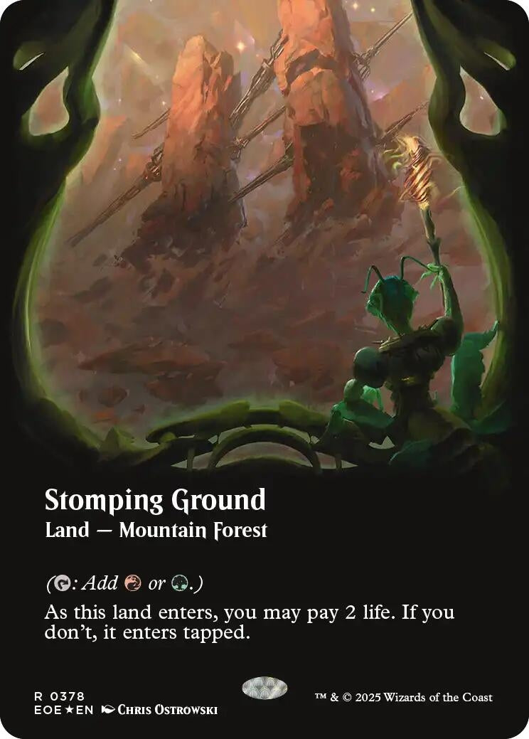 Stomping Ground (Borderless) (Galaxy Foil) (378) (EOE)