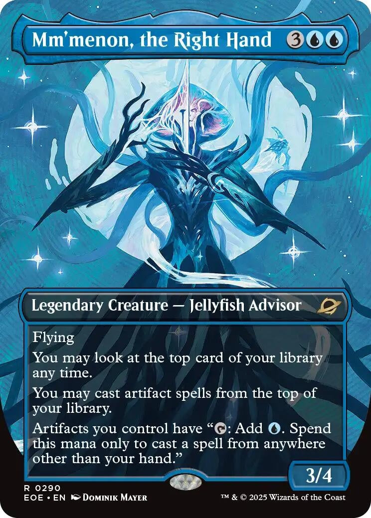 Image for Mm'menon, the Right Hand (Borderless) (290) (EOE) - Magic: The Gathering