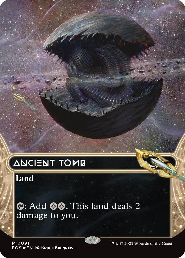 Ancient Tomb (0091) (Borderless) (Galaxy Foil) (91) (EOS)