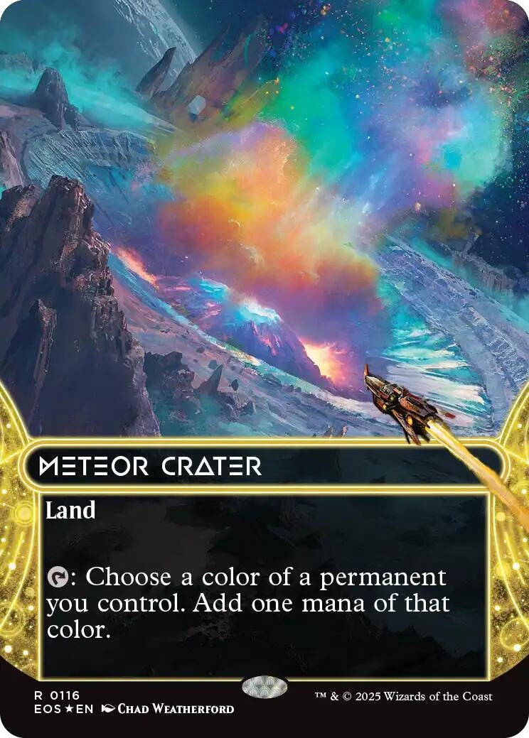 Meteor Crater (0116) (Borderless) (Galaxy Foil) (116) (EOS)