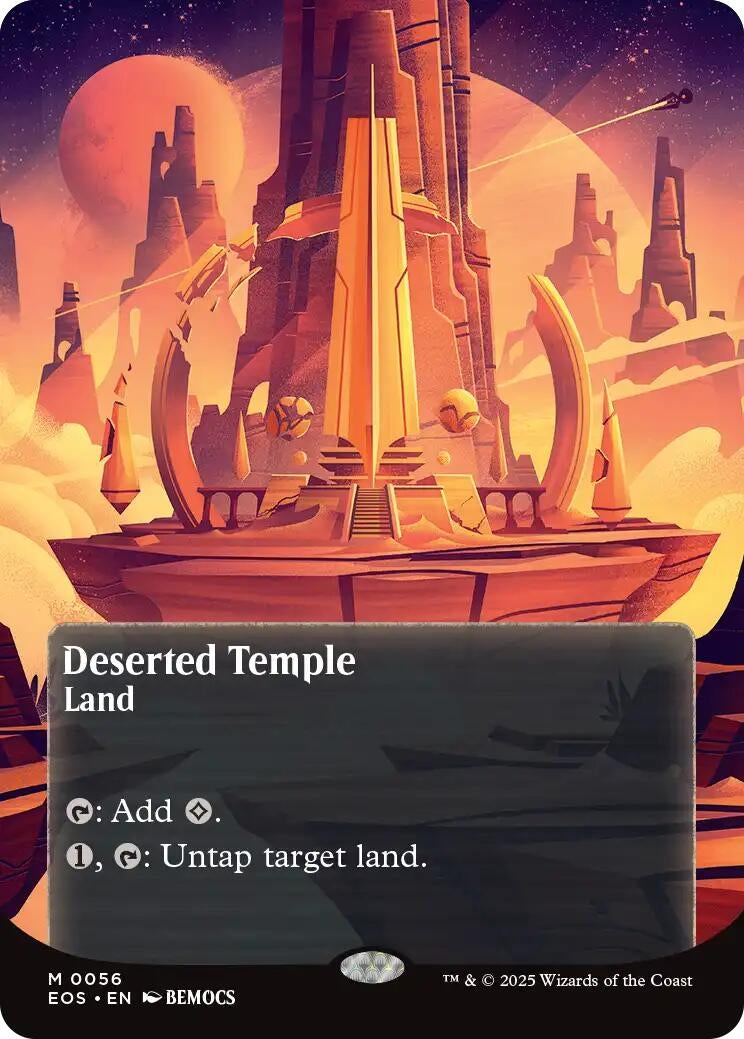 Image for Deserted Temple (0056) (Borderless) (56) (EOS) - Magic: The Gathering