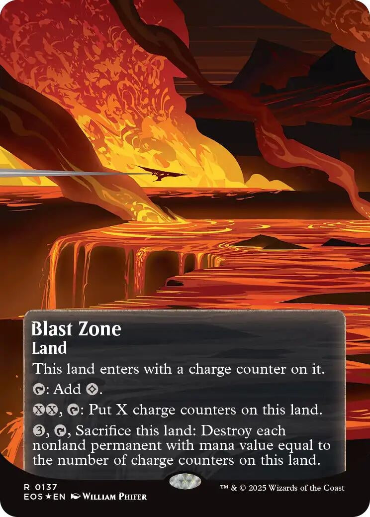 Blast Zone (0137) (Borderless) (Galaxy Foil) (137) (EOS)