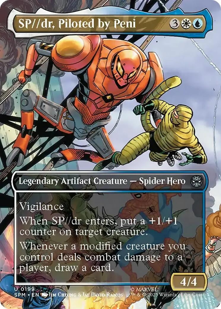 Image for SP//dr, Piloted by Peni (Borderless) (199) (SPM) - Magic: The Gathering