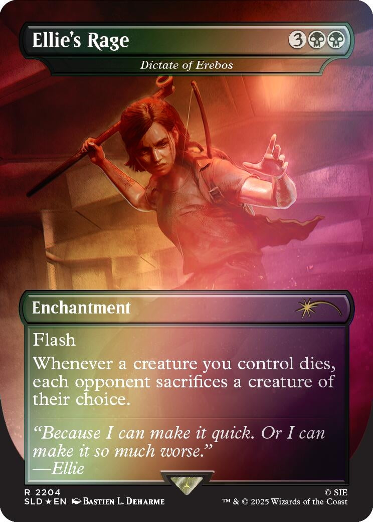 Ellie's Rage - Dictate of Erebos (Rainbow Foil) (2204) (SLD)