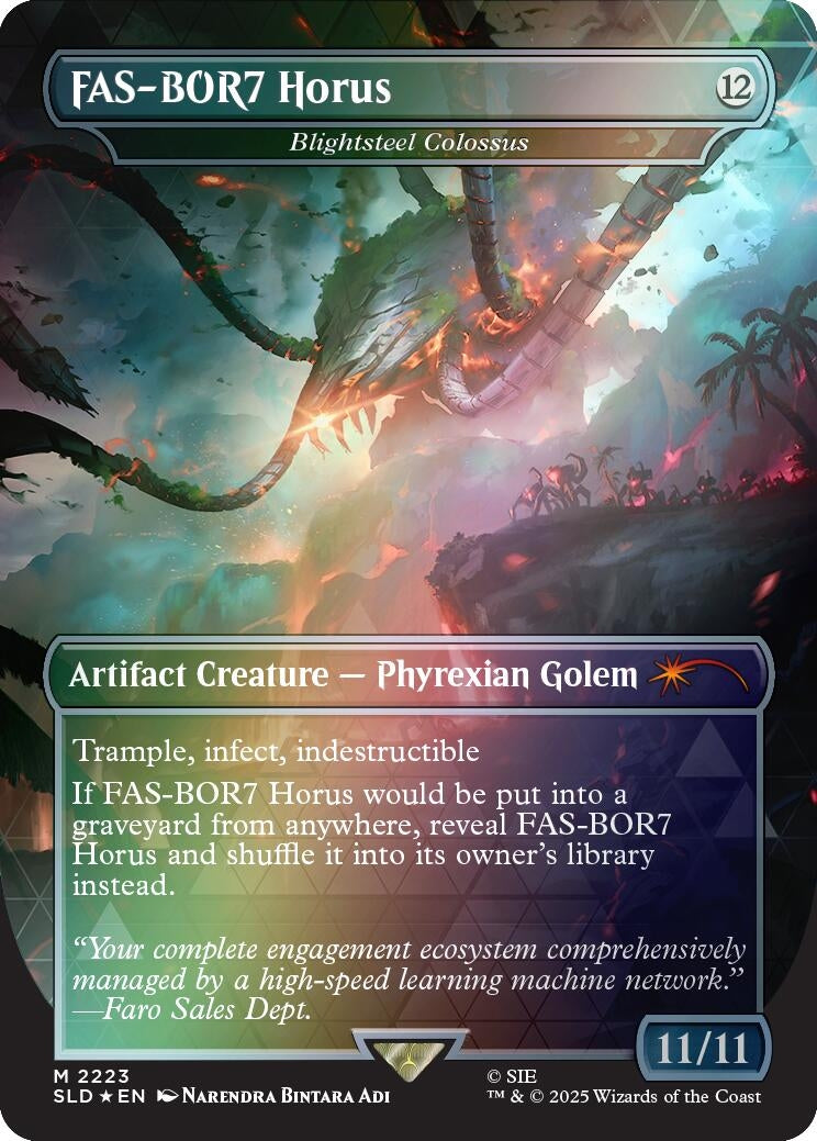 FAS-BOR7 Horus - Blightsteel Colossus (Rainbow Foil) (2223) (SLD)