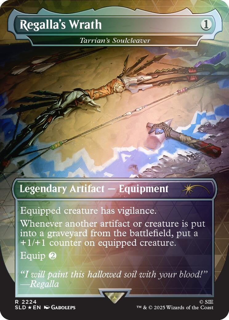 Regalla's Wrath - Tarrian's Soulcleaver (Rainbow Foil) (2224) (SLD)