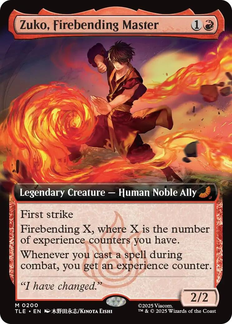 Zuko, Firebending Master (Extended Art) (200) (TLE)