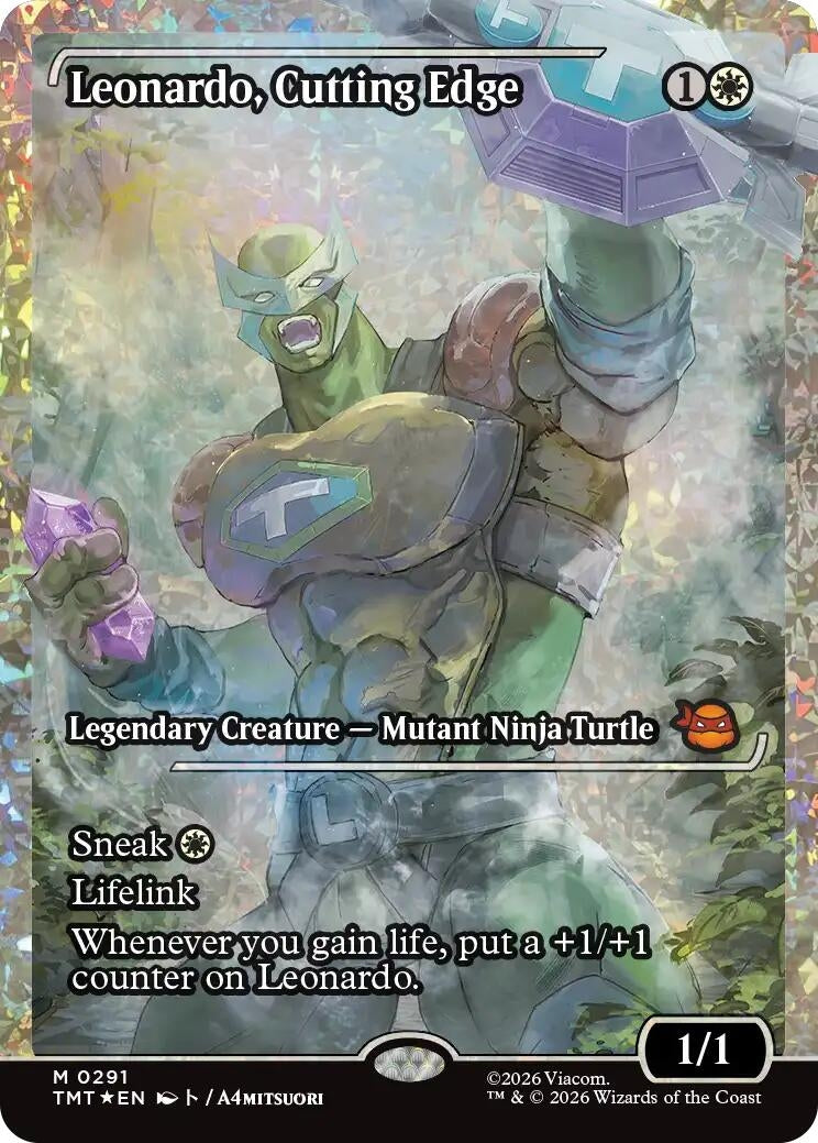 Leonardo, Cutting Edge (Showcase) (Fracture Foil) (291) (TMT)