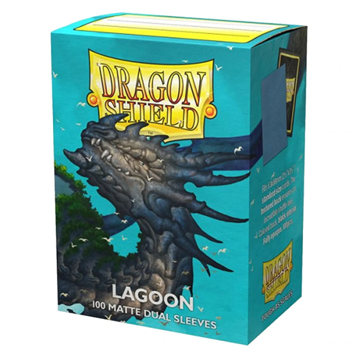 Dragon Shield Dual Matte Lagoon Standard Size 100 ct