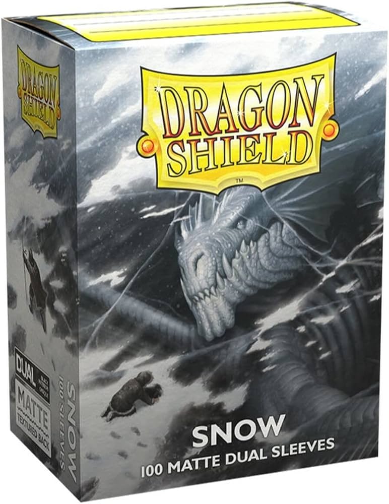 Dragon Shield Dual Matte Snow White Standard Size 100 ct