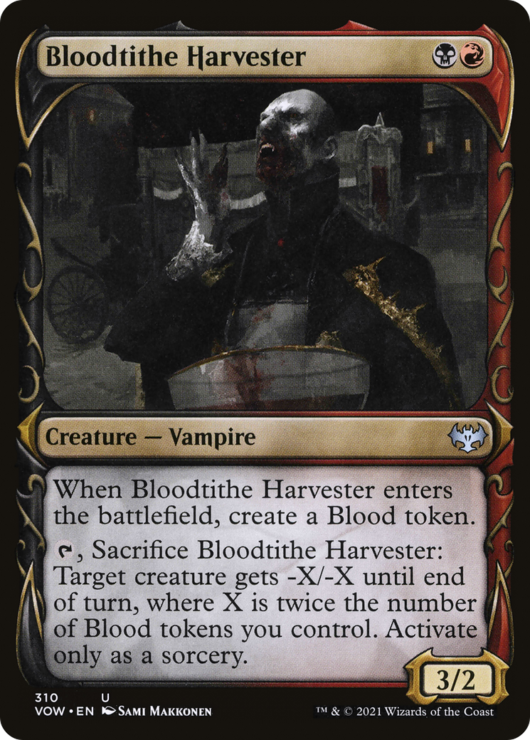 Bloodtithe Harvester (Showcase Fang Frame) [Innistrad: Crimson Vow]