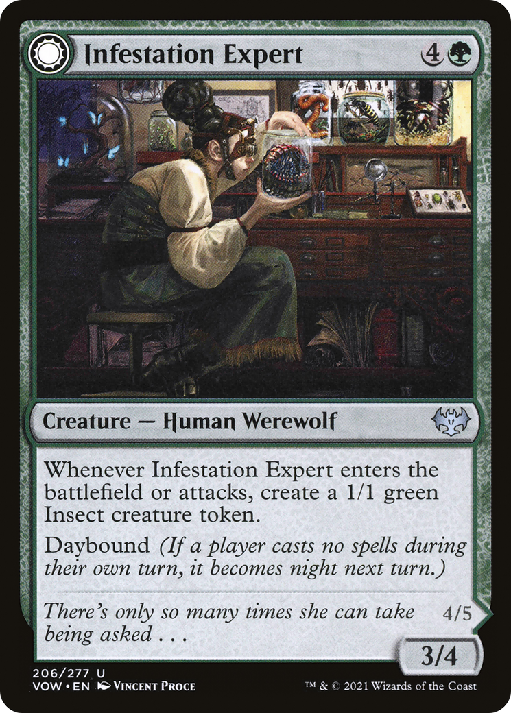 Infestation Expert // Infested Werewolf [Innistrad: Crimson Vow]