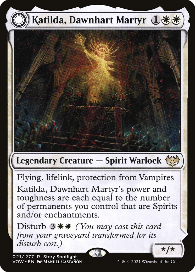 Katilda, Dawnhart Martyr // Katilda's Rising Dawn [Innistrad: Crimson Vow]