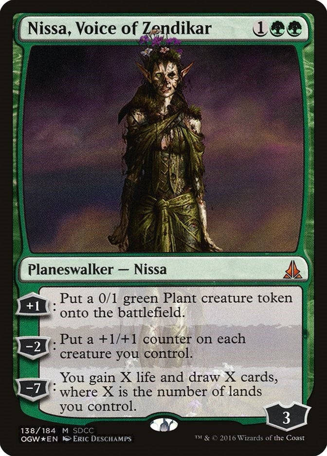 Nissa, Voice of Zendikar (SDCC 2016 Exclusive) (138) (MEDIA)