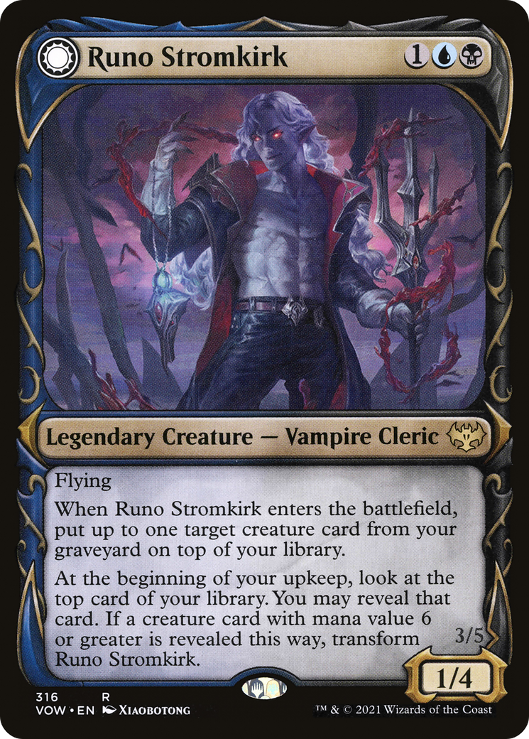 Runo Stromkirk // Krothuss, Lord of the Deep (Showcase Fang Frame) [Innistrad: Crimson Vow]